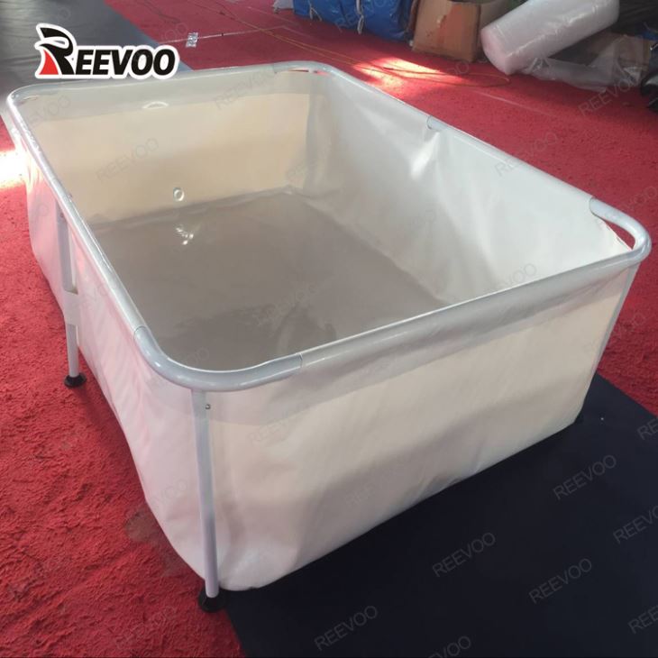 Tanc d'emmagatzematge de peixos de lona de plàstic Pvc Estanys de peixos sobre el sòl